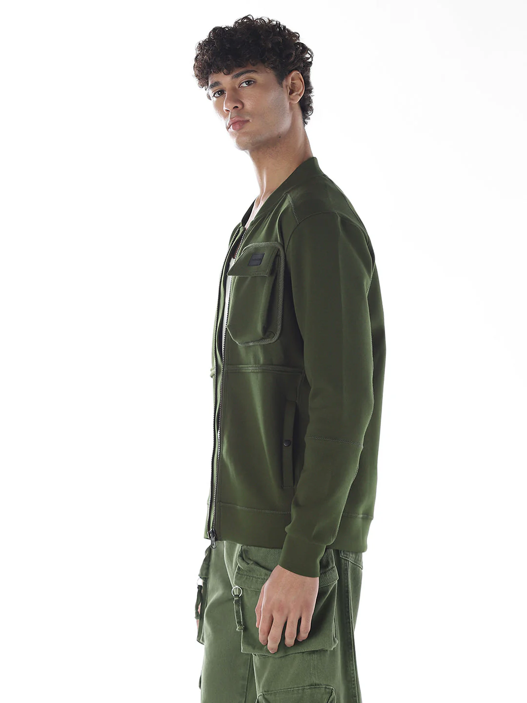 Oversized Front Open Sweatshirt - Image 3