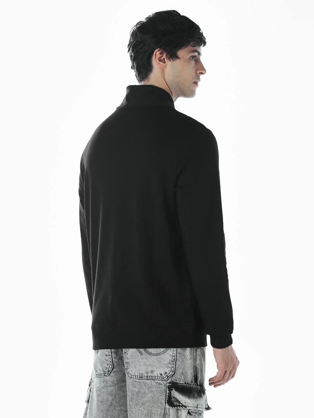 Quarter-Zip Oversized Sweatshirt - Image 4
