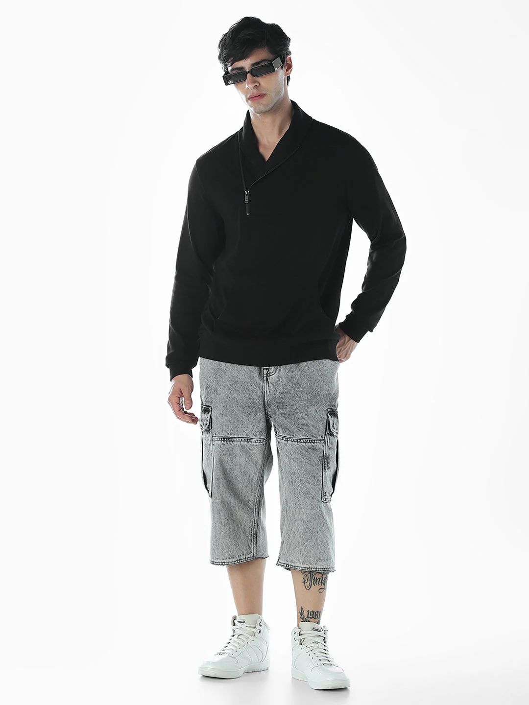 Quarter-Zip Oversized Sweatshirt - Image 6