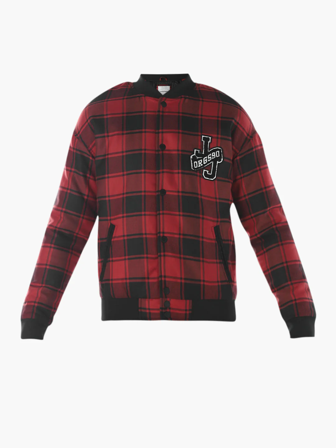 Red Check Bomber Jacket - Image 7
