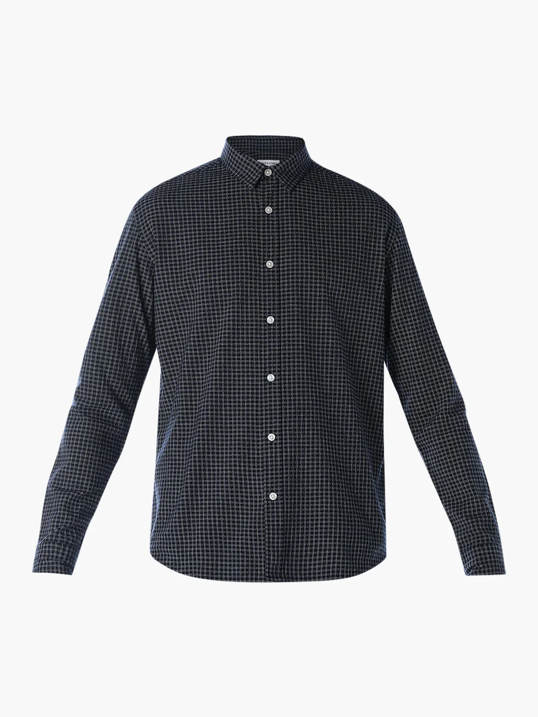 Blue Seersucker Check Shirt - Image 7