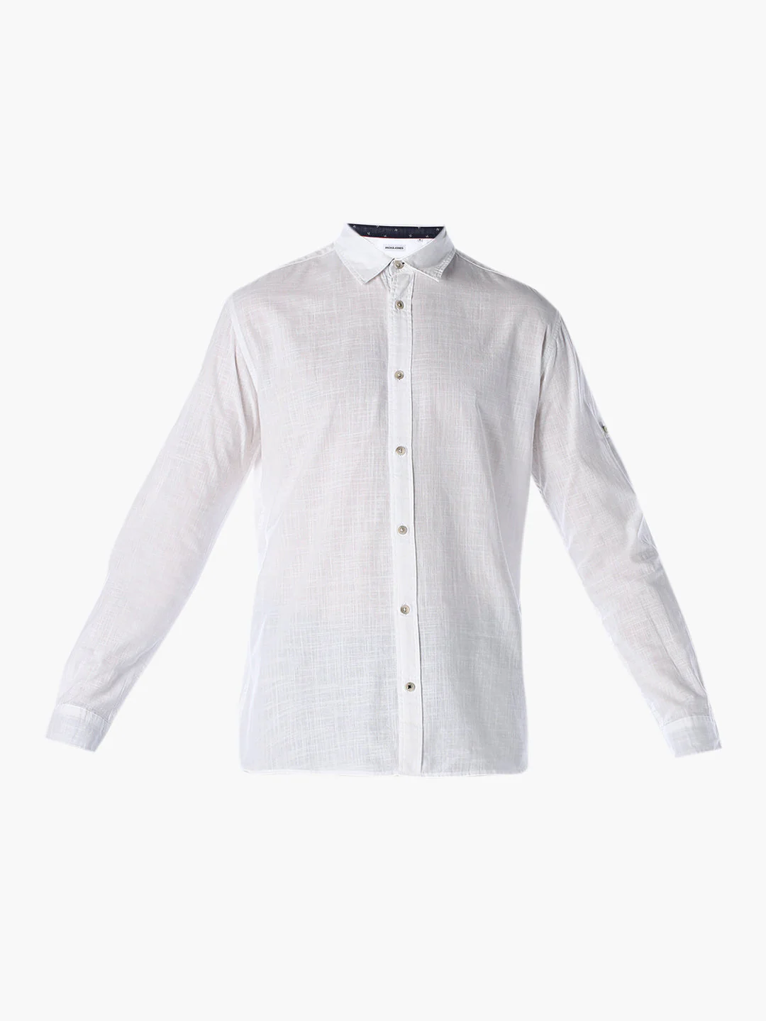 Cotton Slub Full Sleeves Shirt - White - Image 7