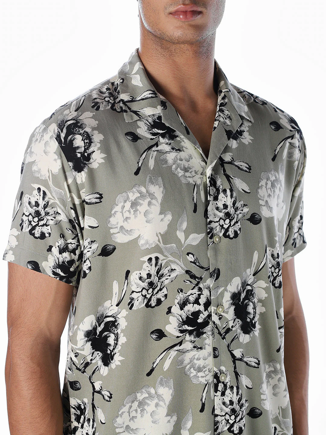 Printed Resort Collar Comfort Fit Shirt - Image 5