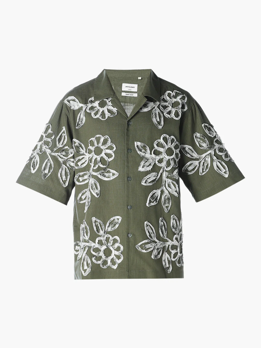 Applique Embroidered Oversized Shirt - Image 7