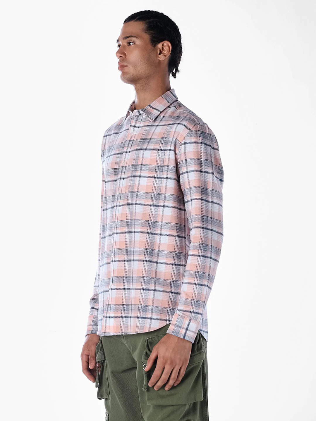 Cotton Check Full Sleeves Shirt - Image 3