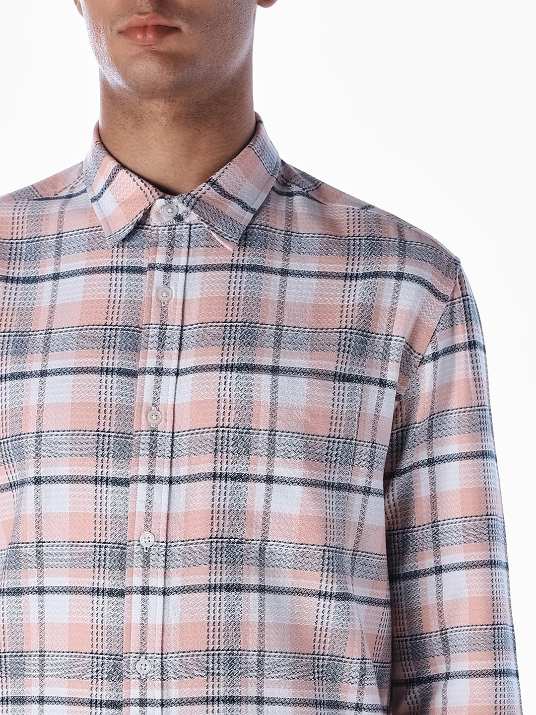Cotton Check Full Sleeves Shirt - Image 5