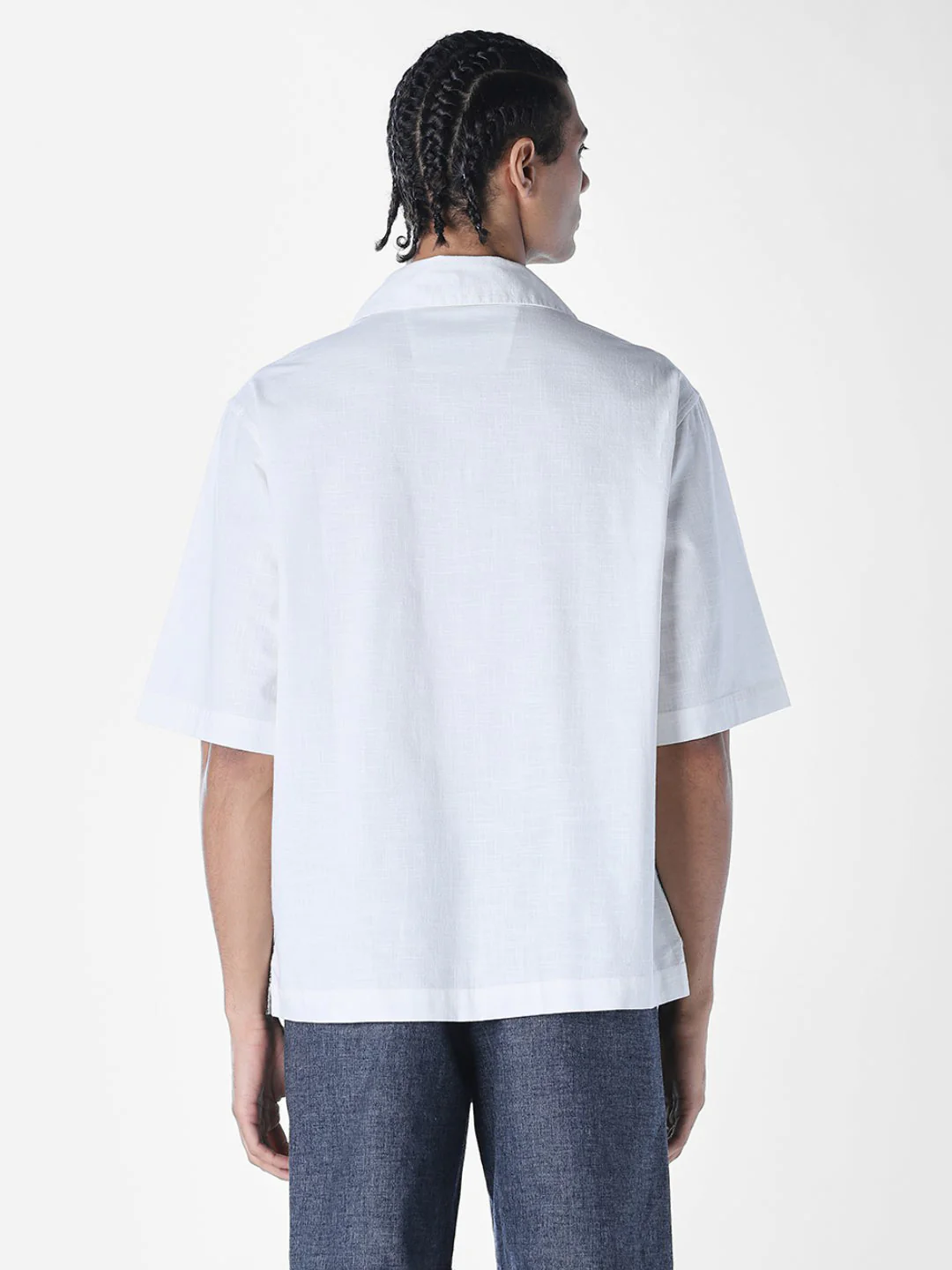 Landscape Print Embroidered Oversized Shirt - Image 4