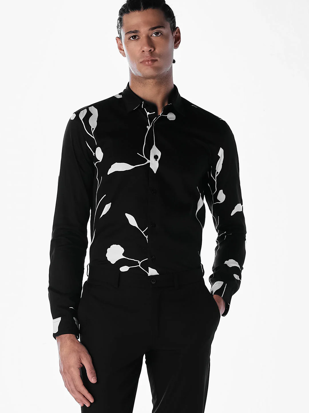 Printed Cotton Slim Fit Shirt