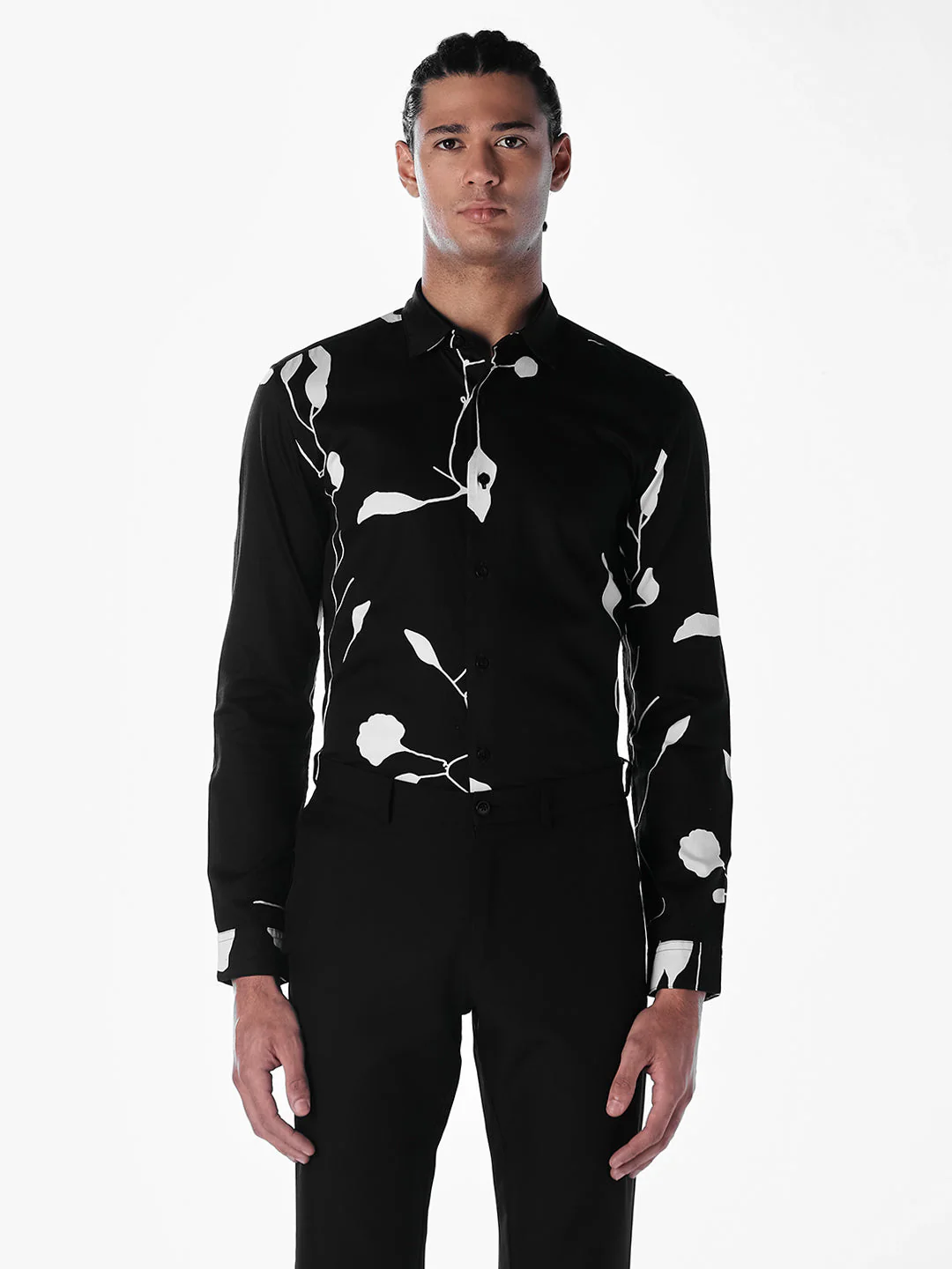 Printed Cotton Slim Fit Shirt - Image 2