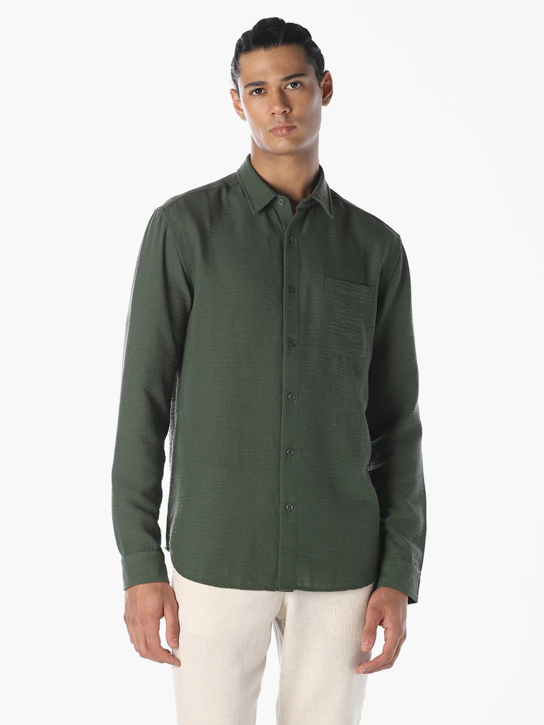 Regular Fit Full Sleeves Shirt - Image 2