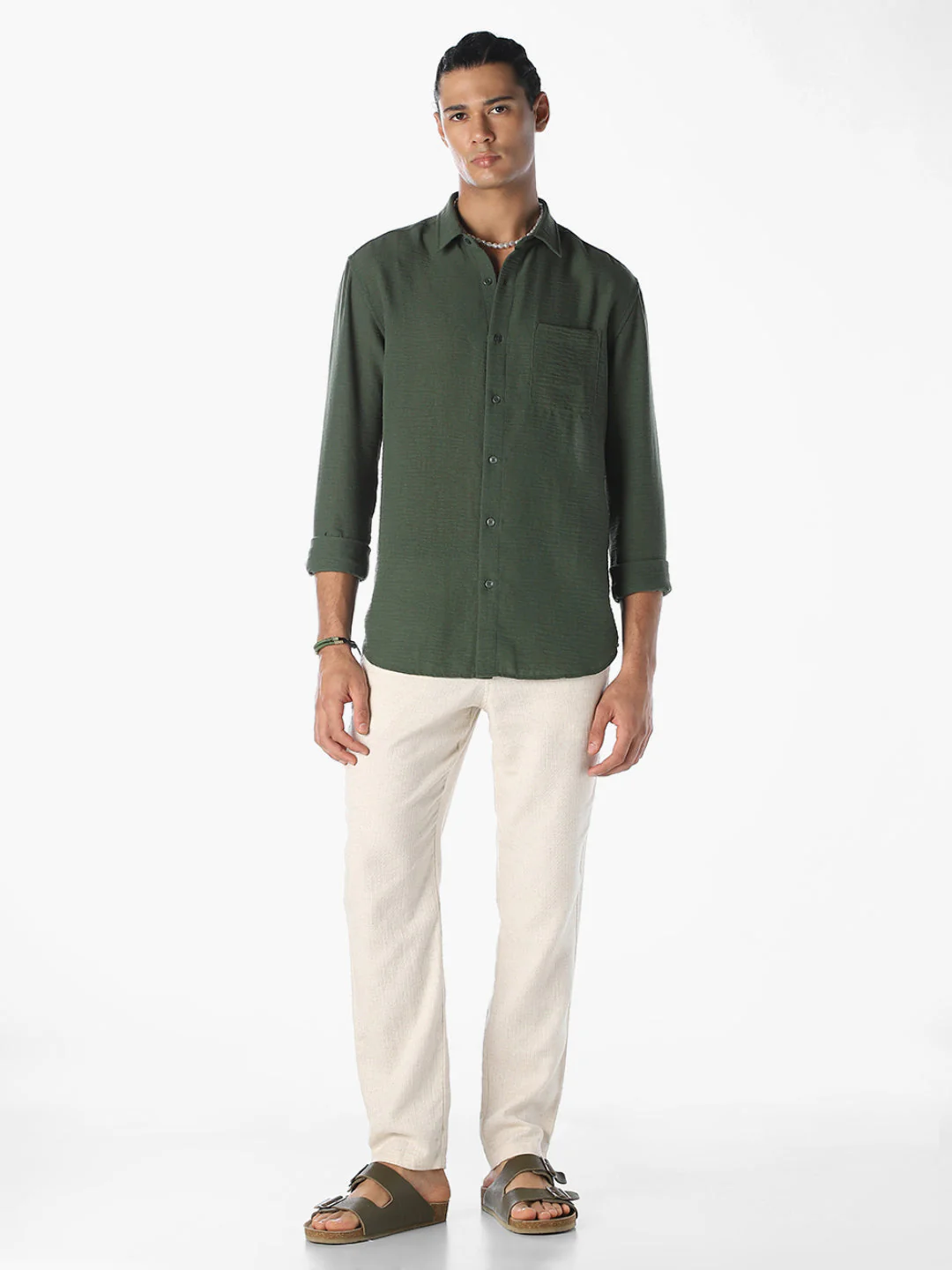 Regular Fit Full Sleeves Shirt - Image 6