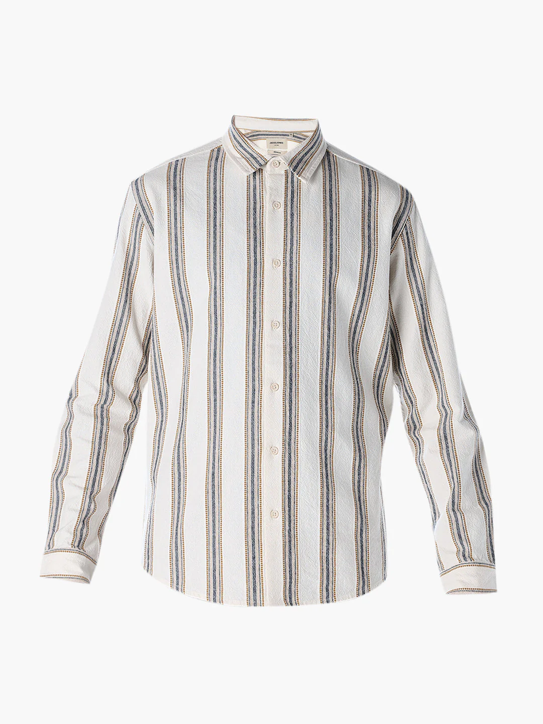 Cotton Striped Full Sleeves Shirt - Image 7