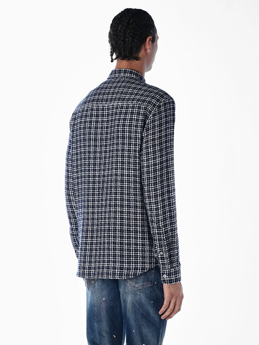 Check Patch Pocket Cotton Shirt - Image 4