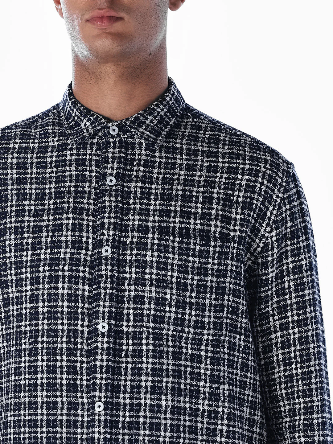 Check Patch Pocket Cotton Shirt - Image 5