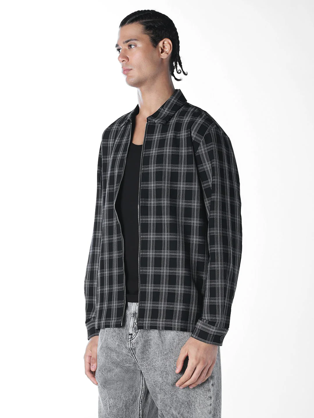 Check Cotton Overshirt - Image 3
