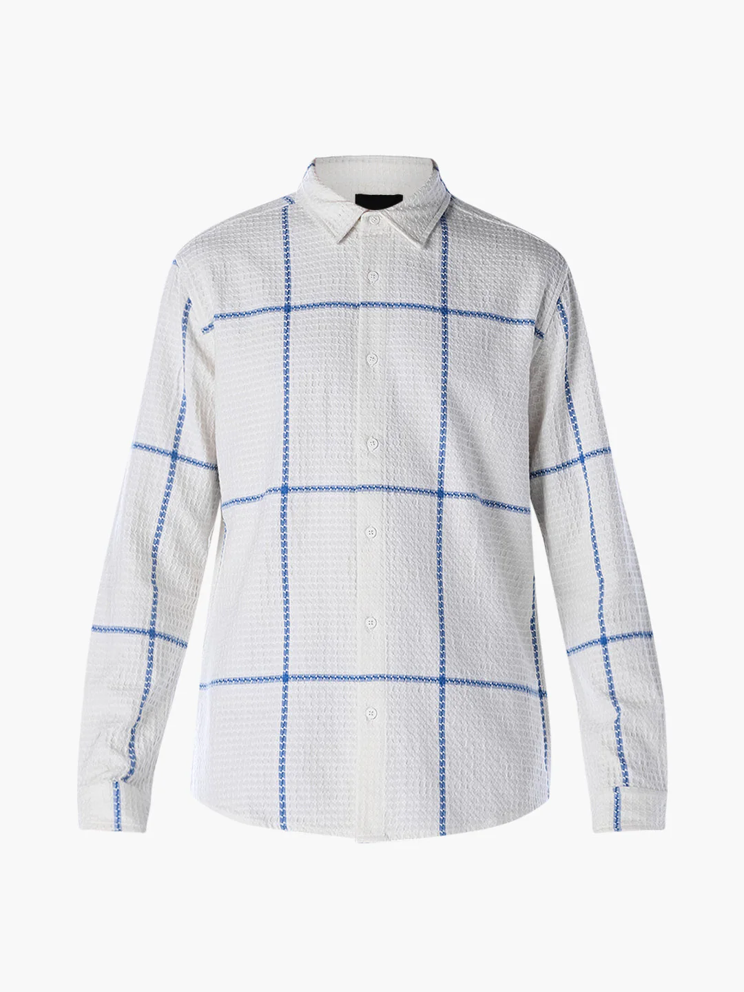 Textured Check Regular Fit Shirt - Image 7
