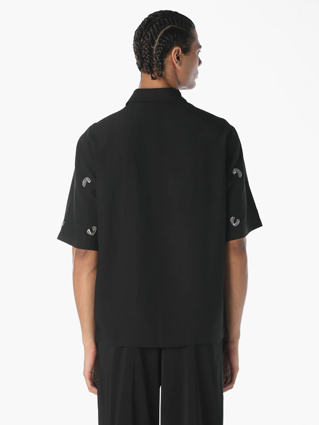 Embroidered Viscose Oversized Shirt - Image 4