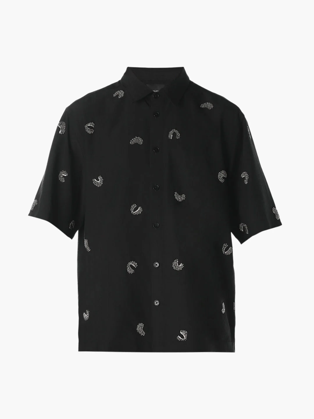 Embroidered Viscose Oversized Shirt - Image 7