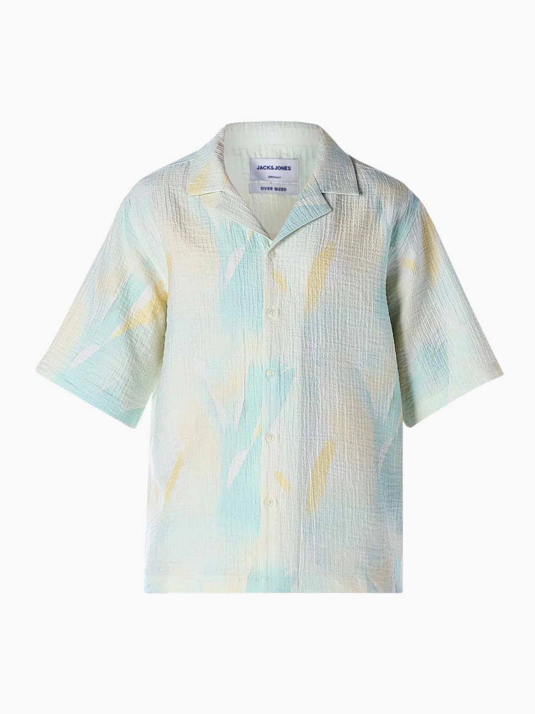 Tropical Print Oversized Shirt - Image 7