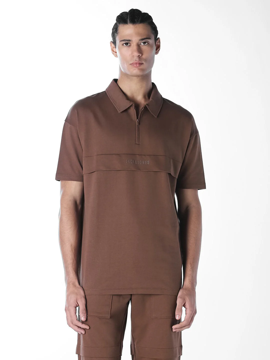Cut & Sew Boxy Fit Polo - Image 2