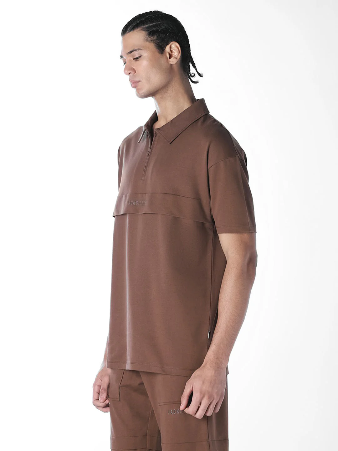 Cut & Sew Boxy Fit Polo - Image 3