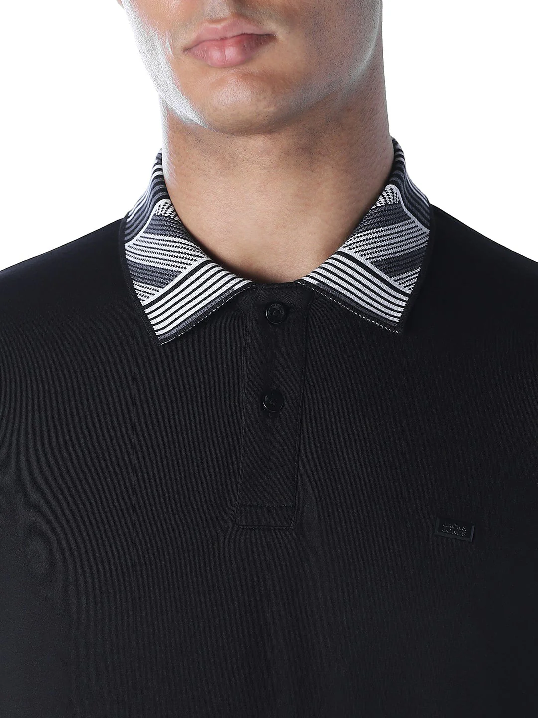 Contrast Collar Cotton Polo - Image 5