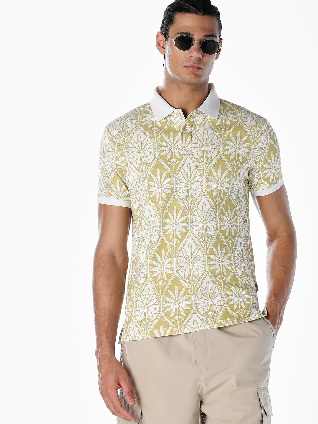 Printed Cotton Polo