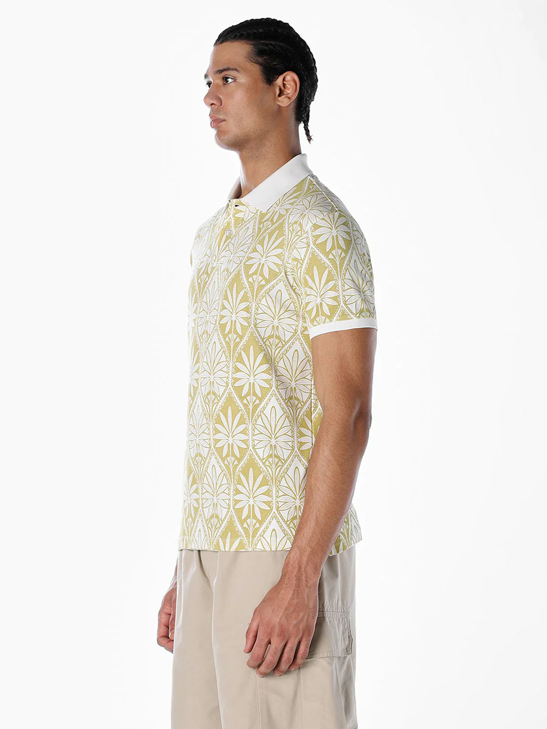 Printed Cotton Polo - Image 3
