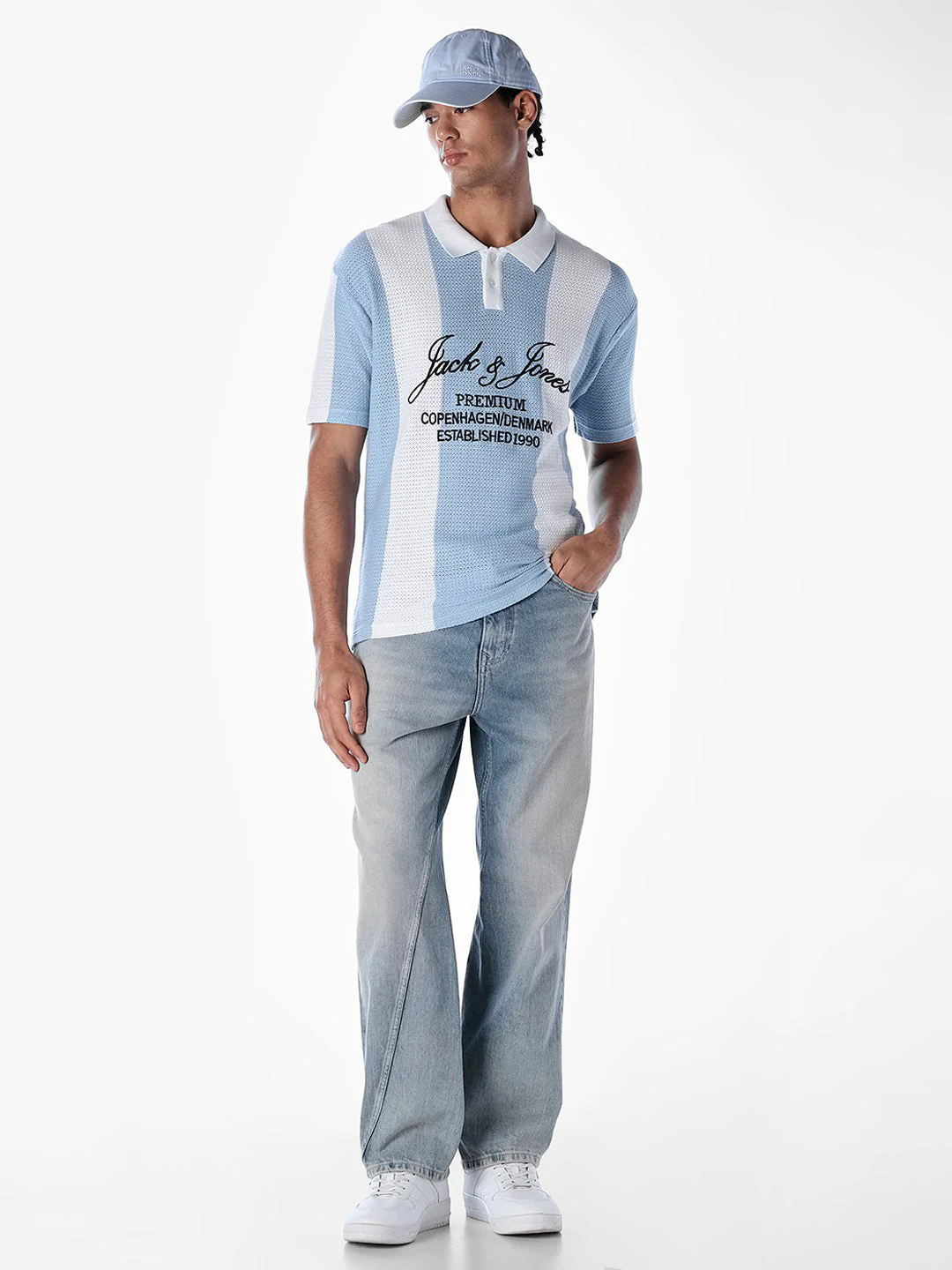 Colourblocked Oversized Knitted Polo - Image 6