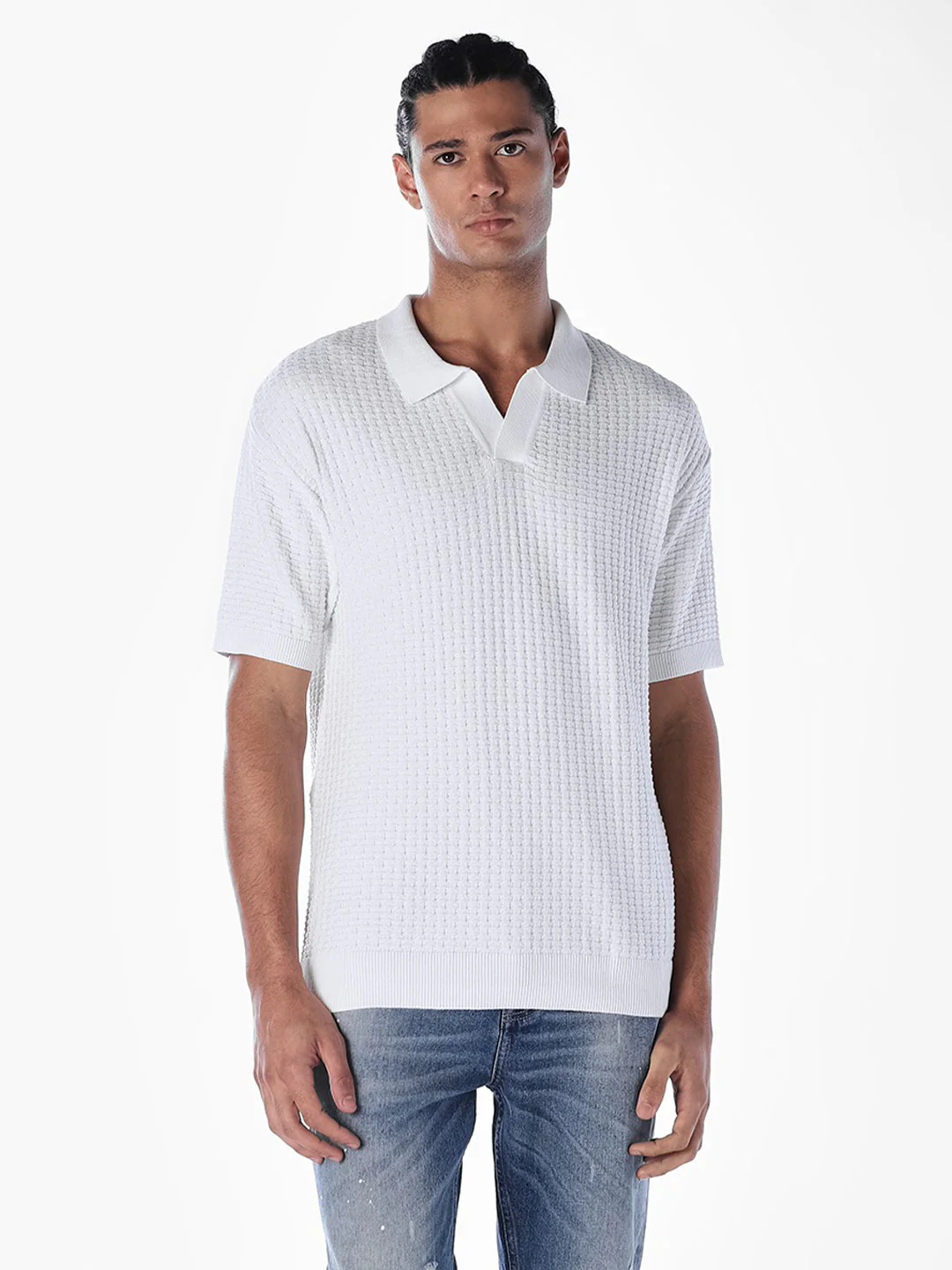 Oversized Knitted Polo - Image 2