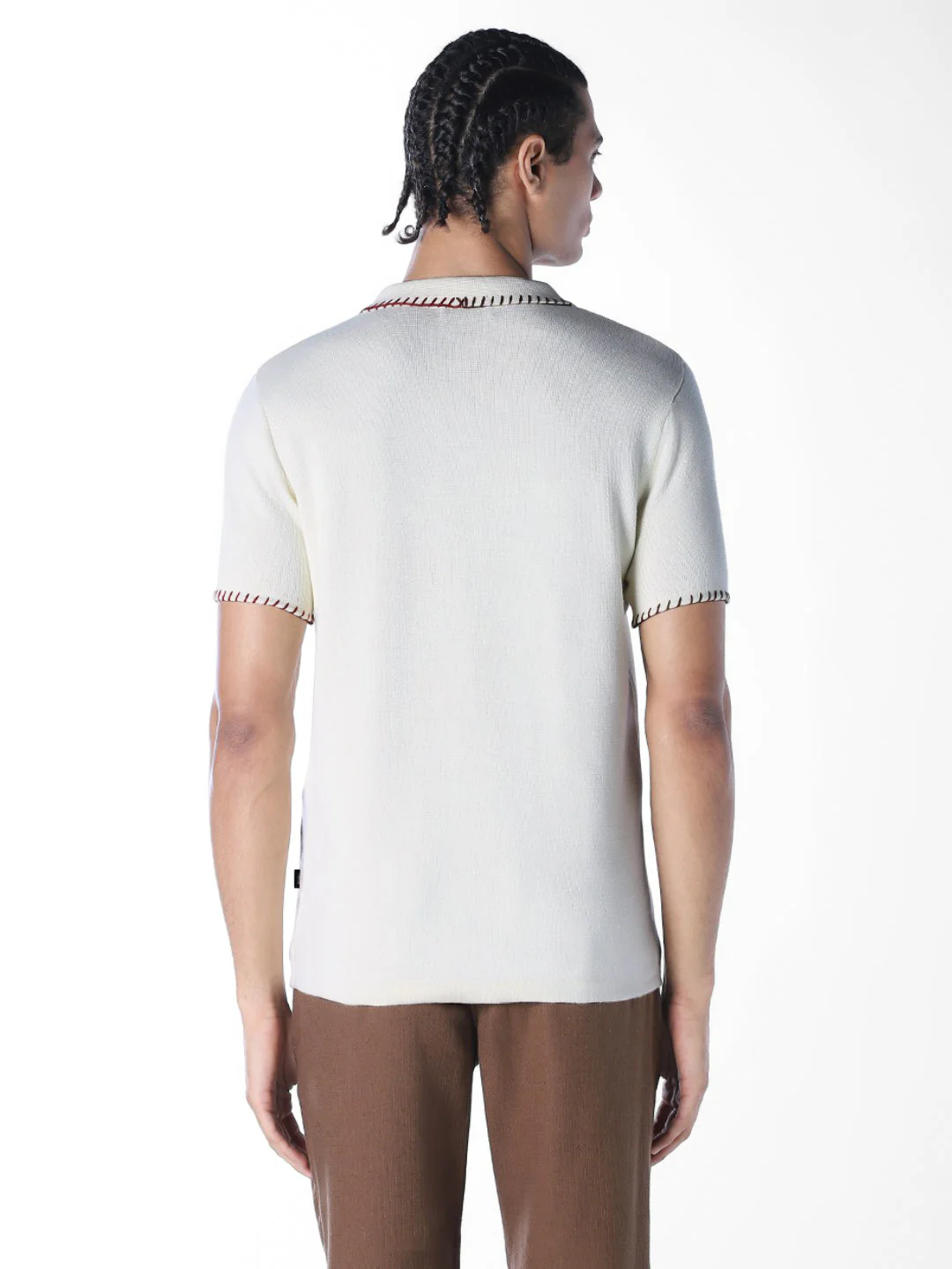 Contrast Stitch Embroidered Polo - Image 4
