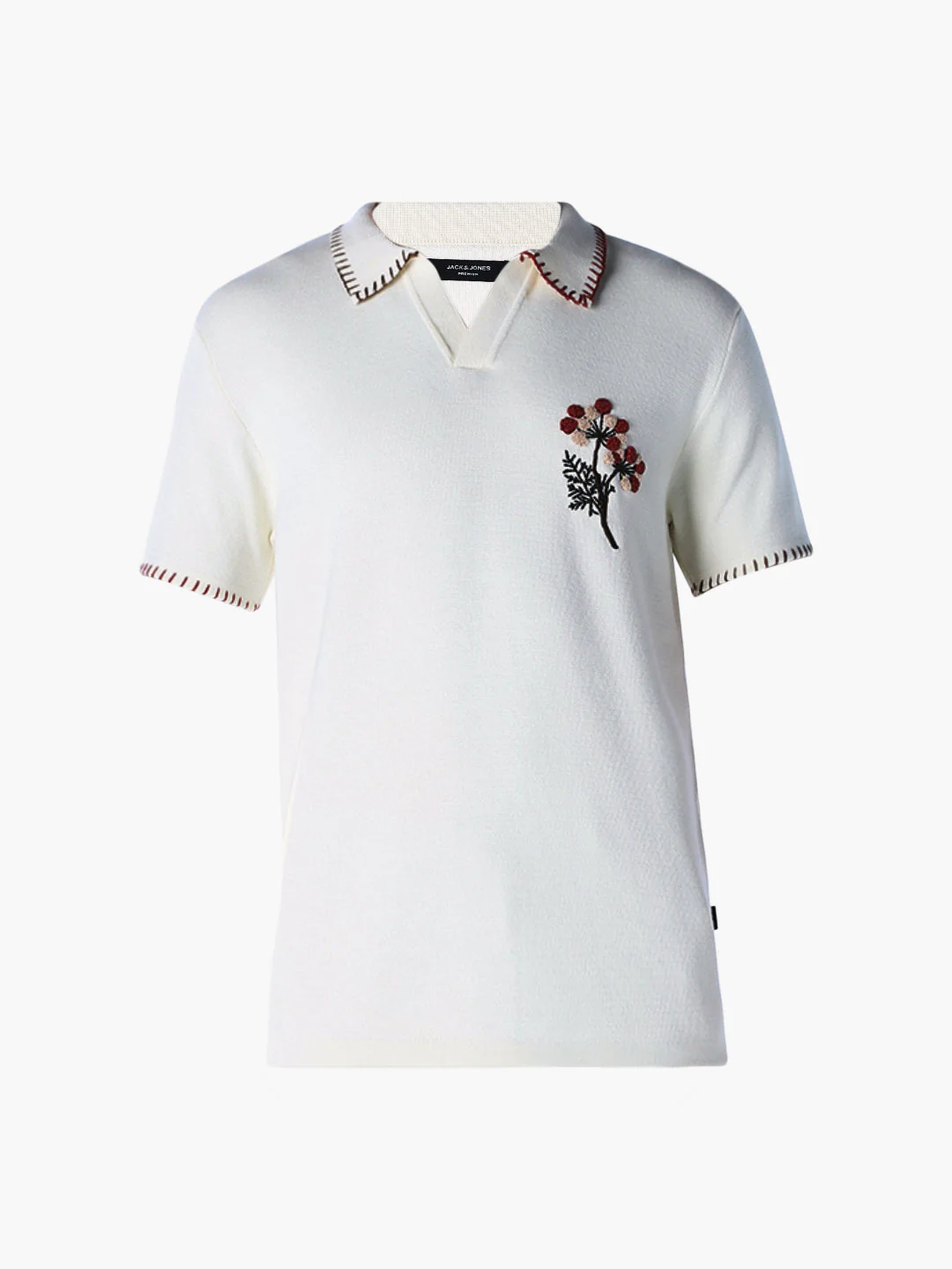 Contrast Stitch Embroidered Polo - Image 7