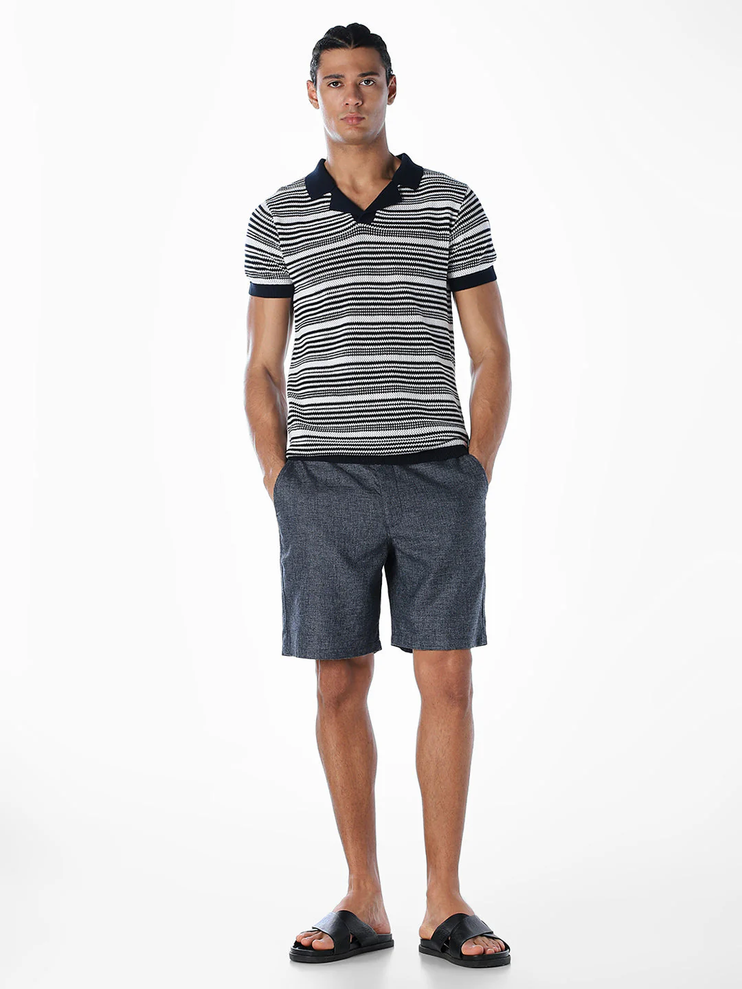 Jacquard Knitted Cotton Polo - Image 6