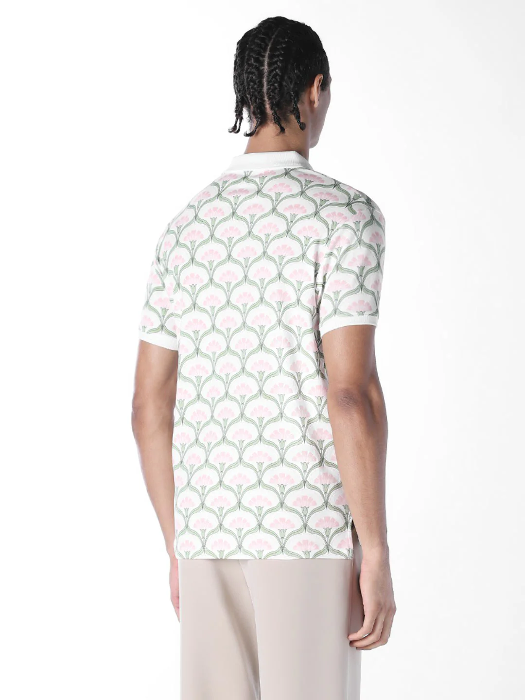 Printed Cotton Polo - Image 4