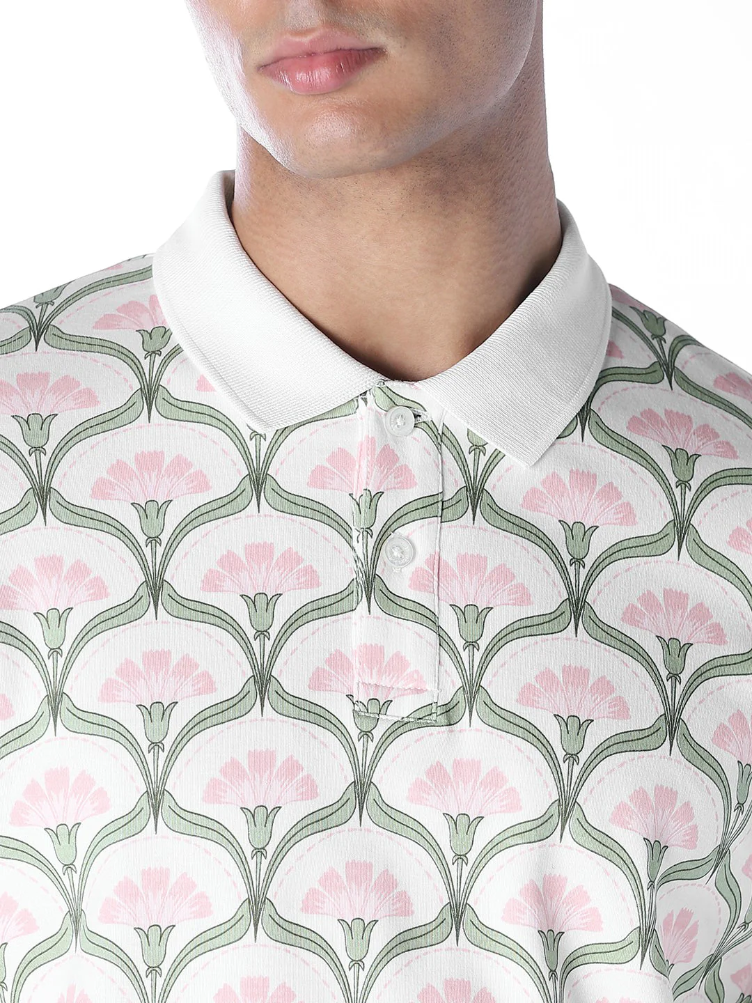 Printed Cotton Polo - Image 5
