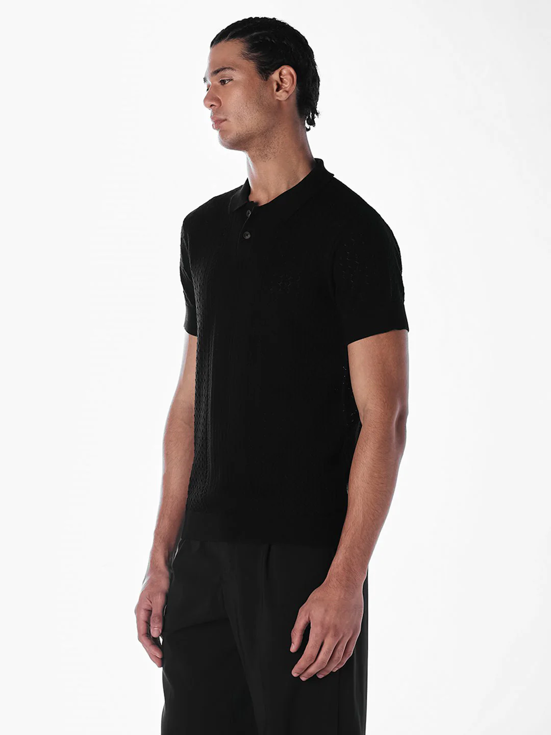 Slim Fit Knitted Polo - Image 3