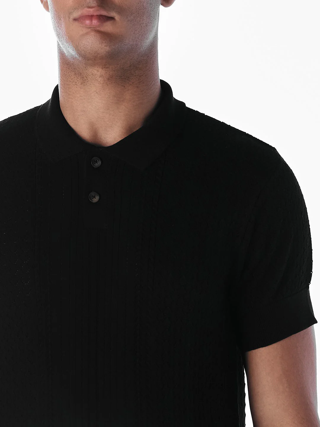 Slim Fit Knitted Polo - Image 5