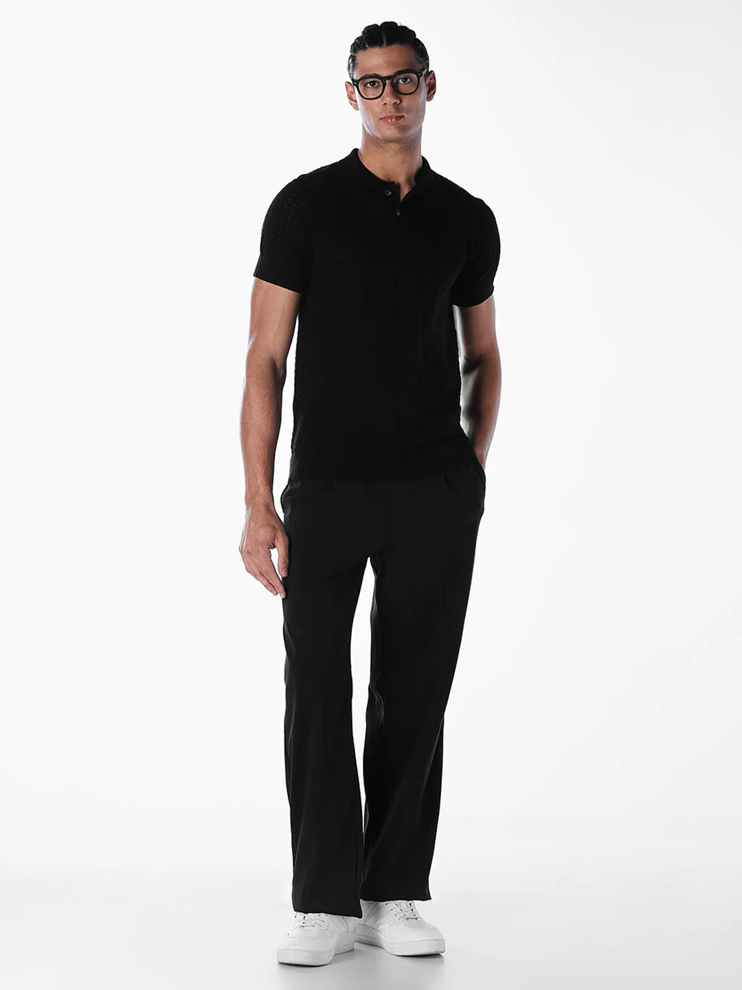 Slim Fit Knitted Polo - Image 6
