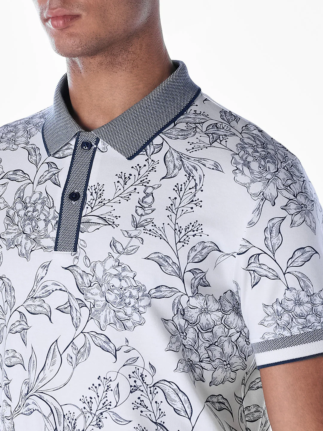 Jacquard Printed Polo - Image 5