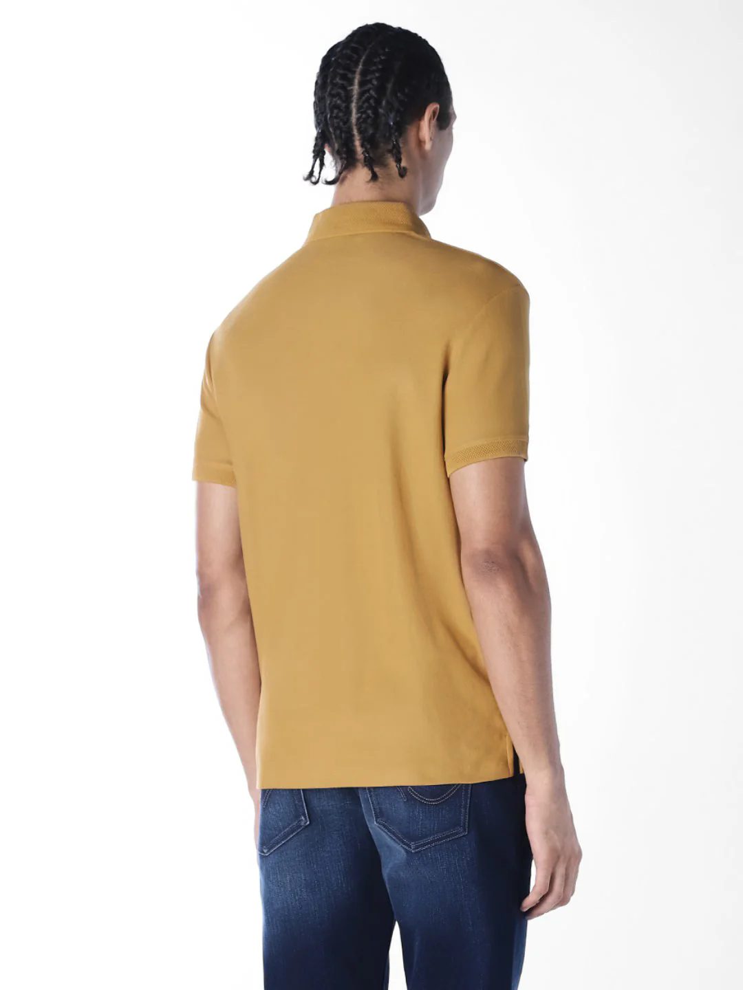 Knitted Logo Print Polo - Image 4