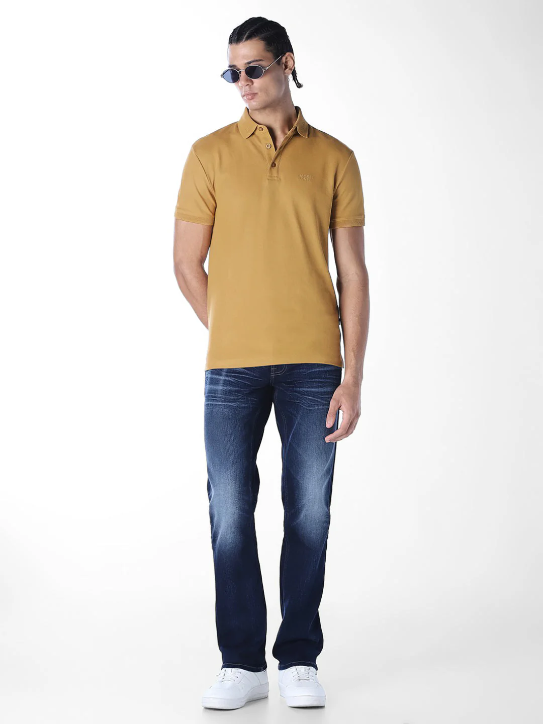 Knitted Logo Print Polo - Image 6