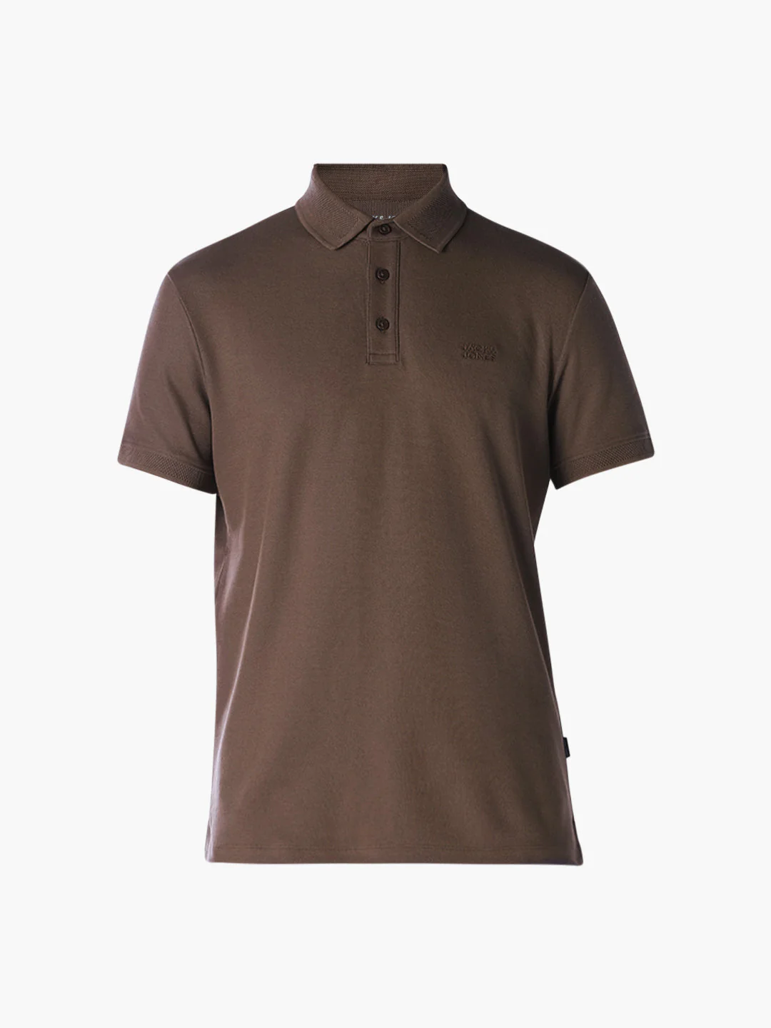 Knitted Logo Print Polo - Dark Brown - Image 7