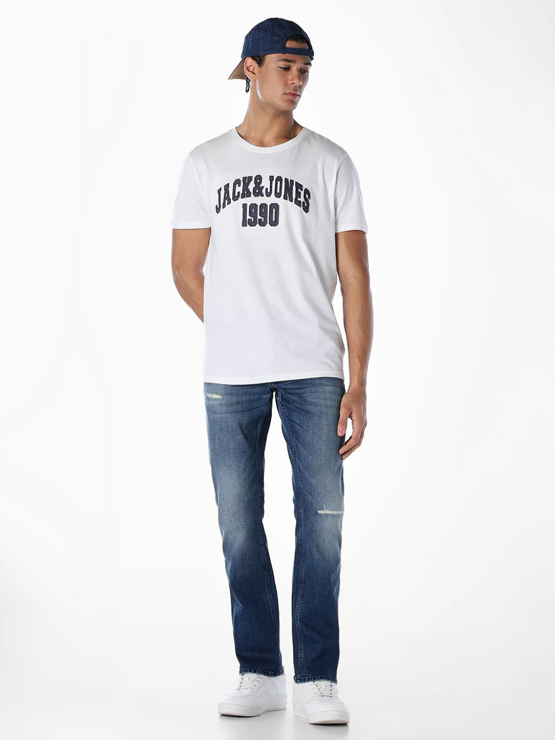 5 Pocket Distressed Clark Regular Fit Jeans - Image 6