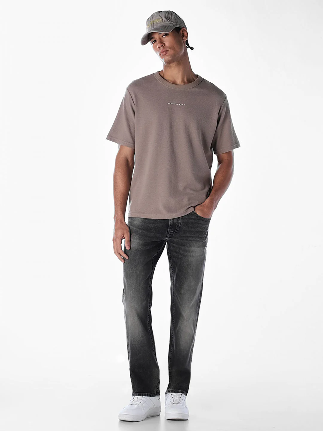 Grey Washed Clark Regular Fit Jeans - Image 6