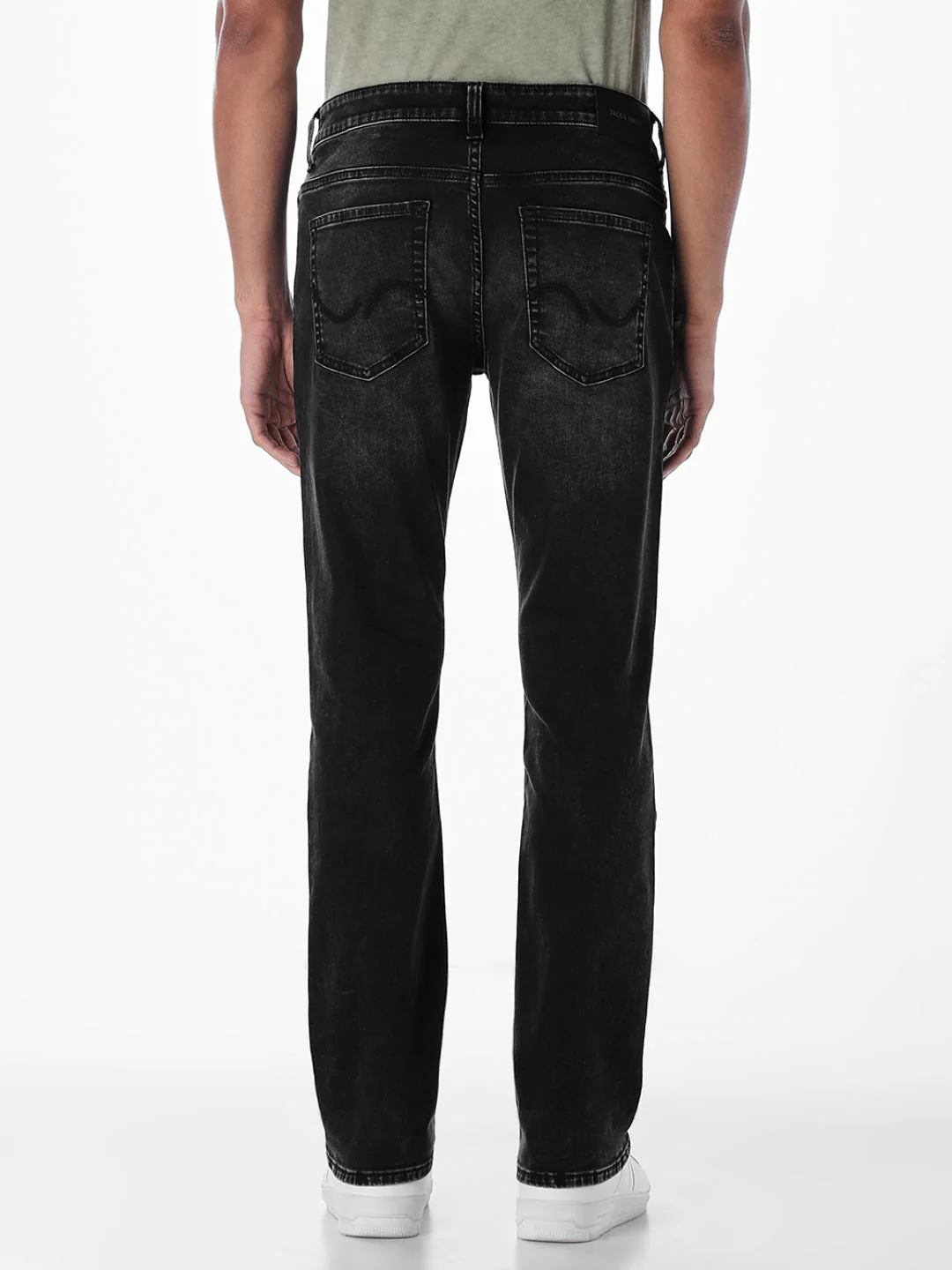 Black Washed Clark Regular Fit Jeans - Image 3