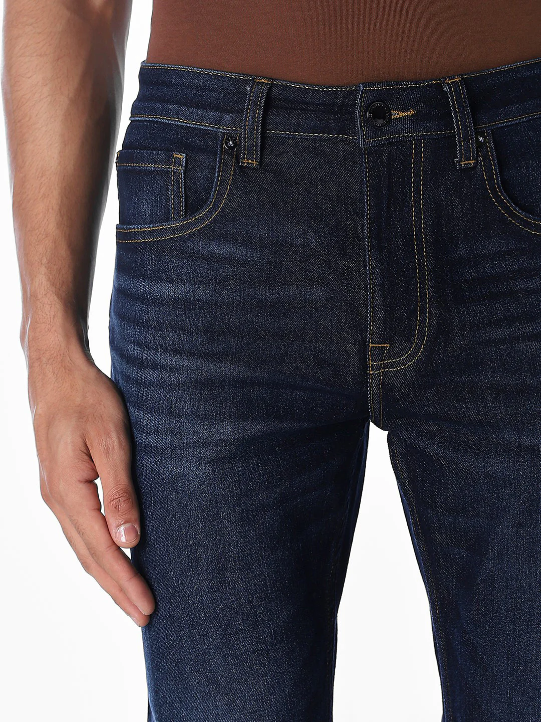 Dark Blue Cliff Bootcut Jeans - Image 4