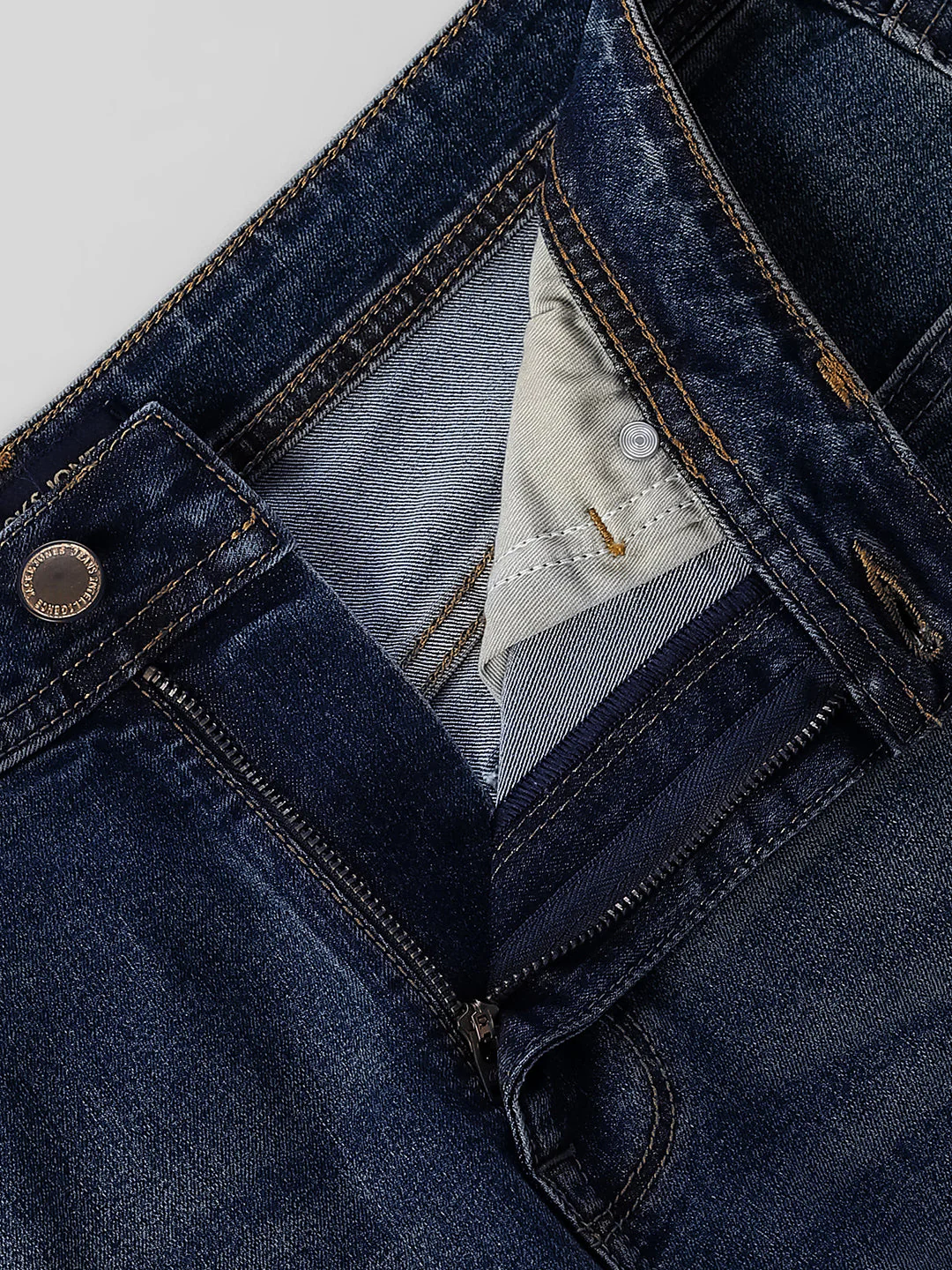 Dark Blue 5 Pocket Bootcut Jeans - Image 5