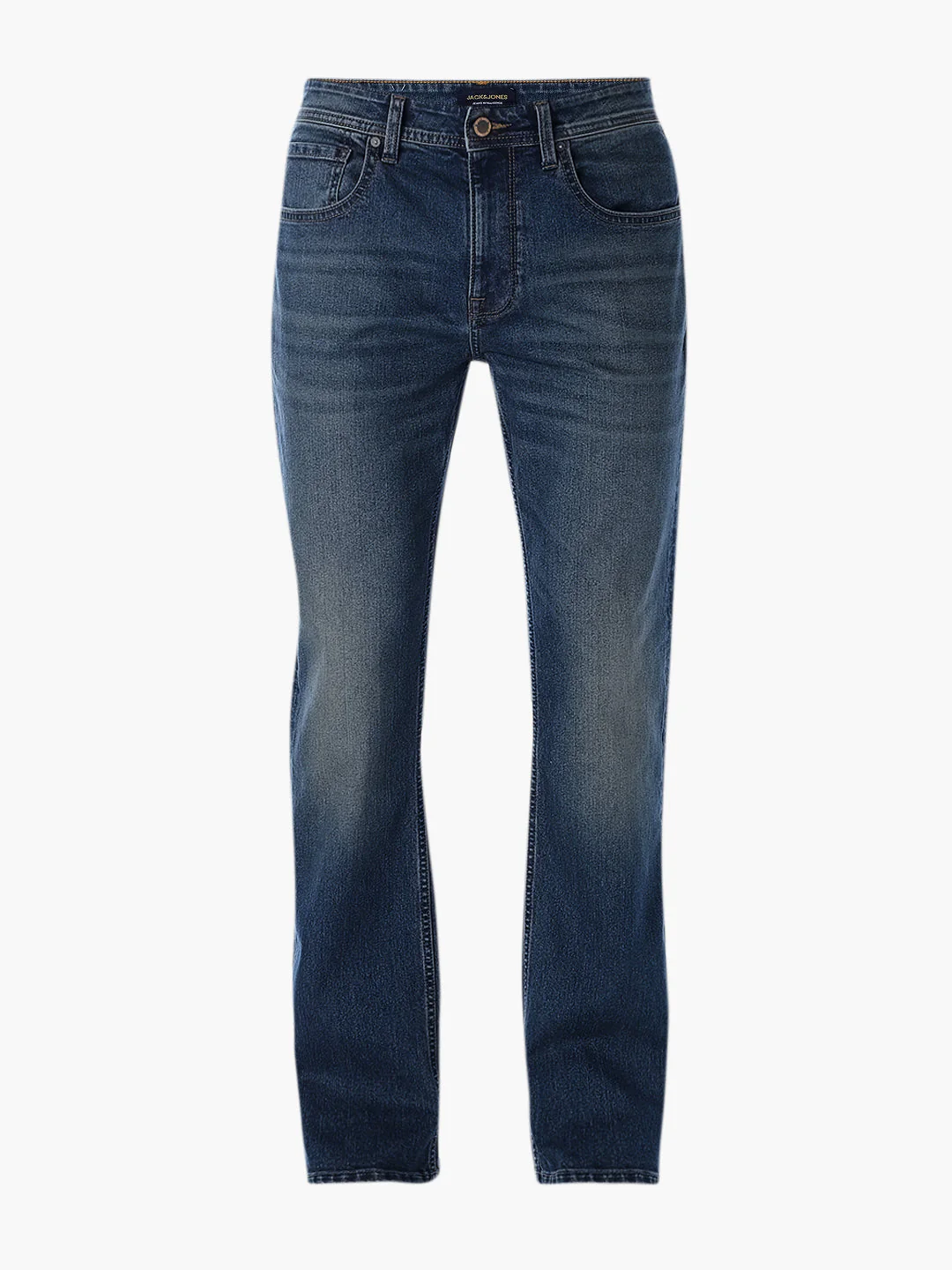 Dark Blue 5 Pocket Bootcut Jeans - Image 7