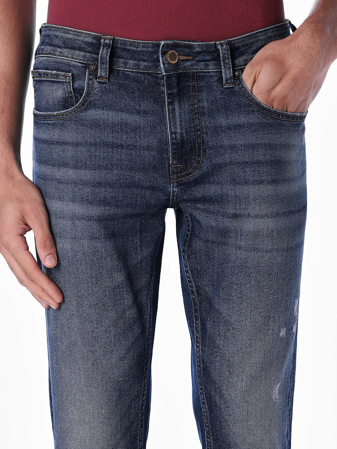 Mildly Distressed Glenn Slim Fit Jeans - Image 4