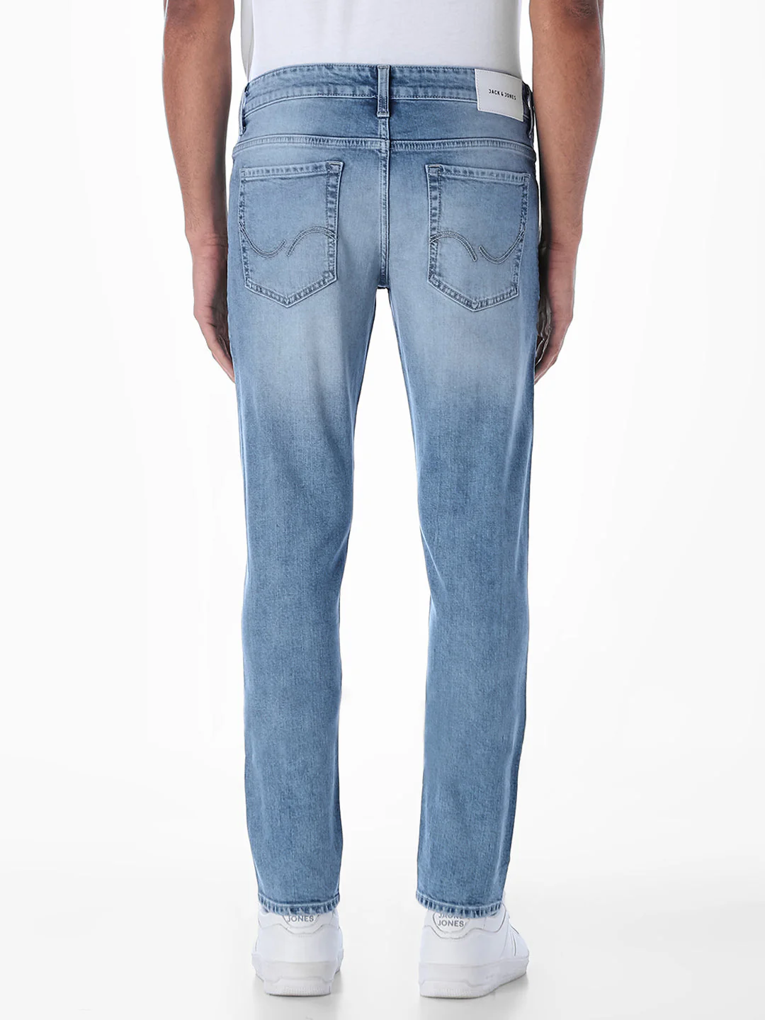Light Blue 5 Pocket Glenn Slim Fit Jeans - Image 3